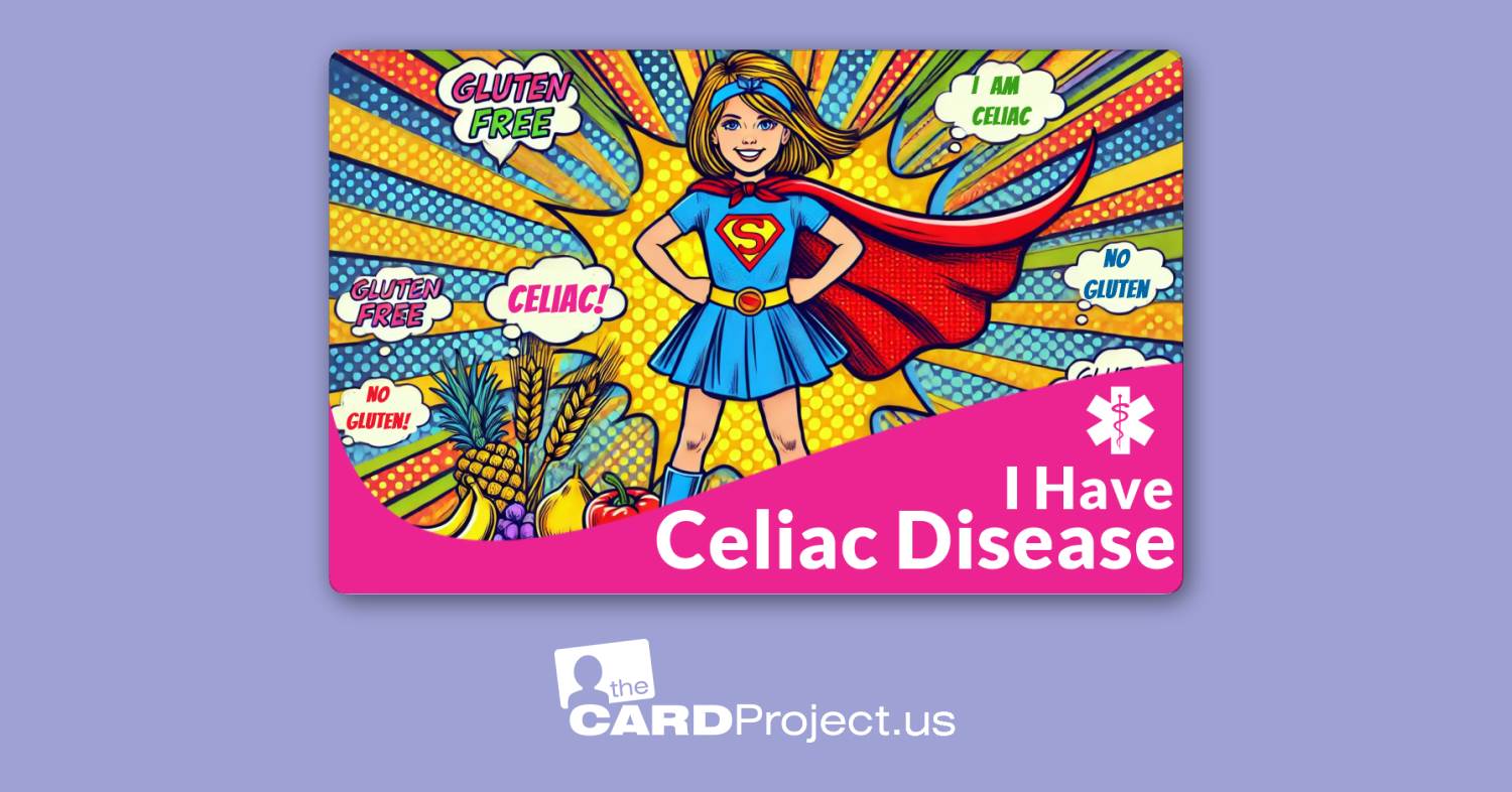 I Have Celiac Disease Kids Card 4